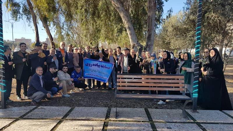 برگزاری پیاده روی بازنشستگان کشوری شهرستان گنبد کاووس