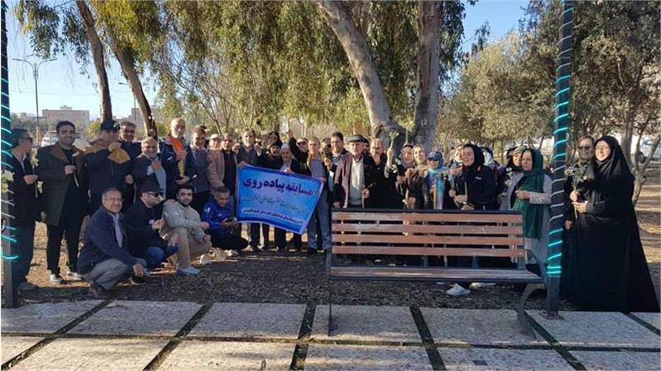 برگزاری پیاده روی بازنشستگان کشوری شهرستان گنبد کاووس