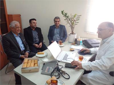 دیدار مدیر صندوق گلستان با پزشک خانه مهر گرگان